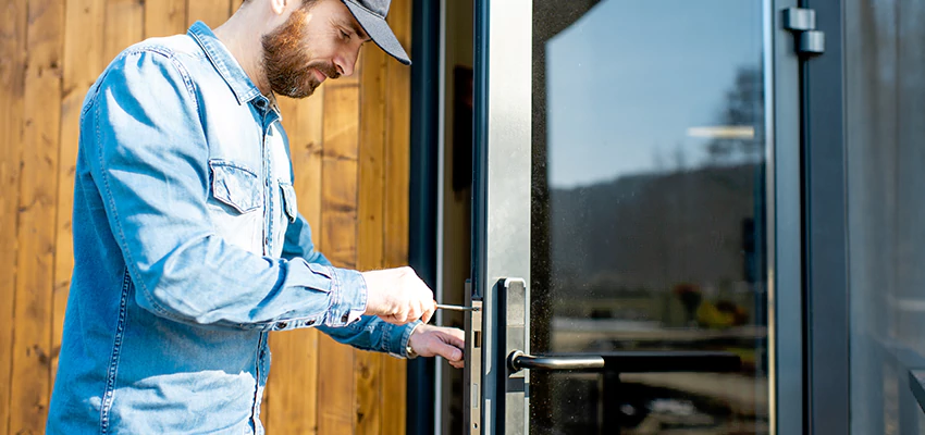 Frameless Glass Storefront Door Locks Replacement in Danville, IL